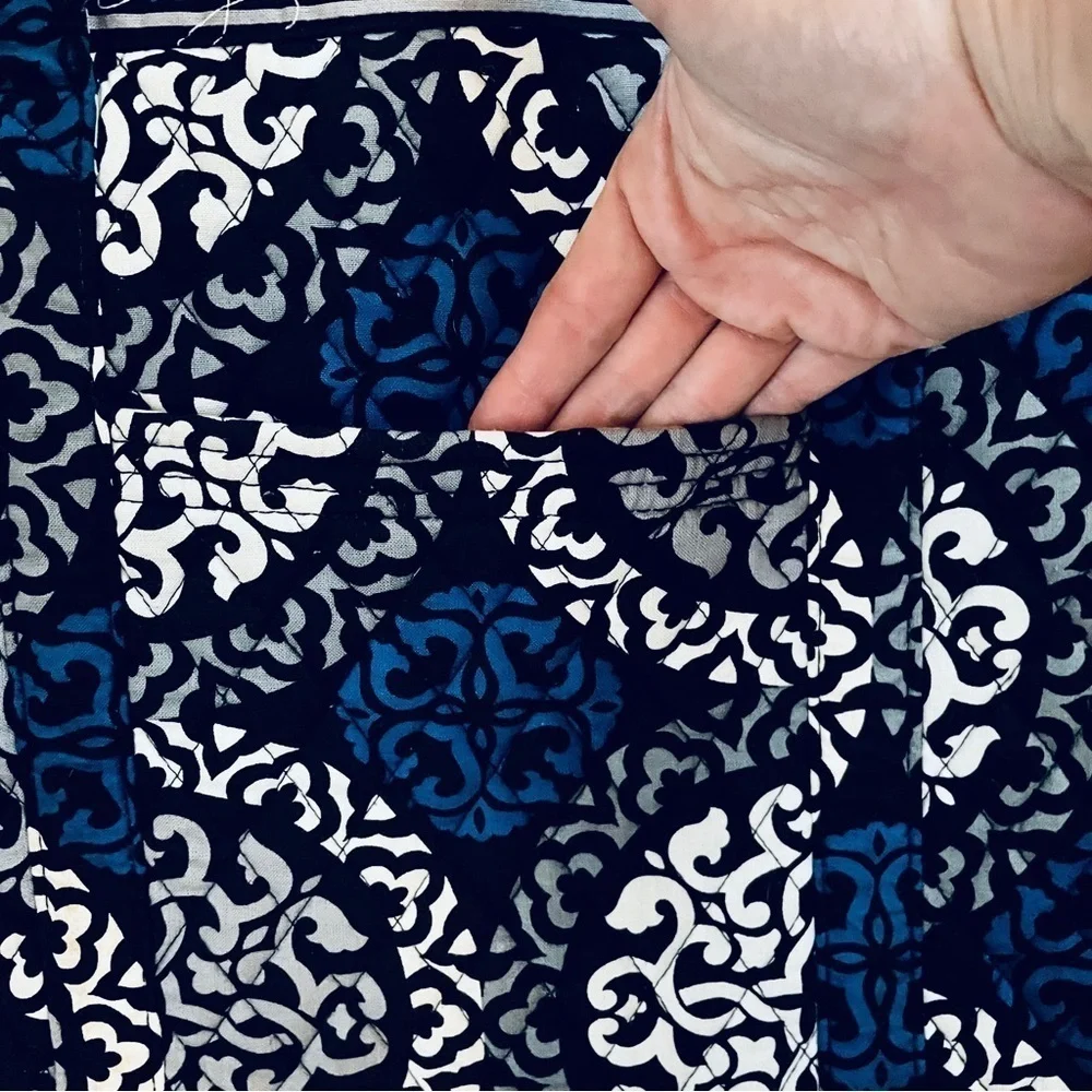 🎯3/$10 Vera Bradley Canterberry Cobalt Baby Diaper Bag Changing Pad